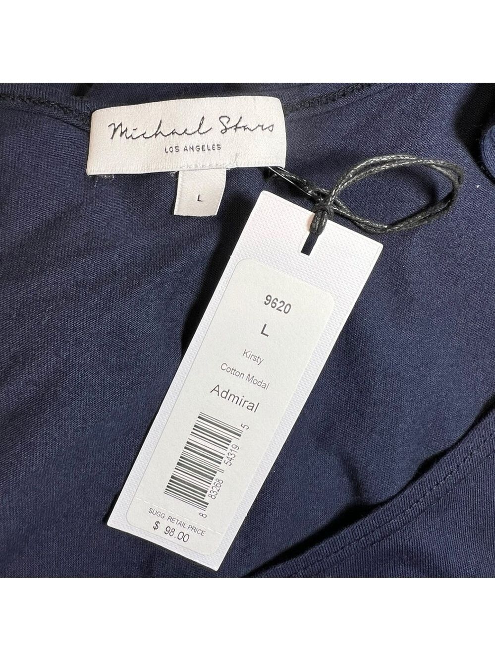 Michael Stars Women’s Kirsty Tank Dress Admiral Blue Size Large - Picture 5 of 6